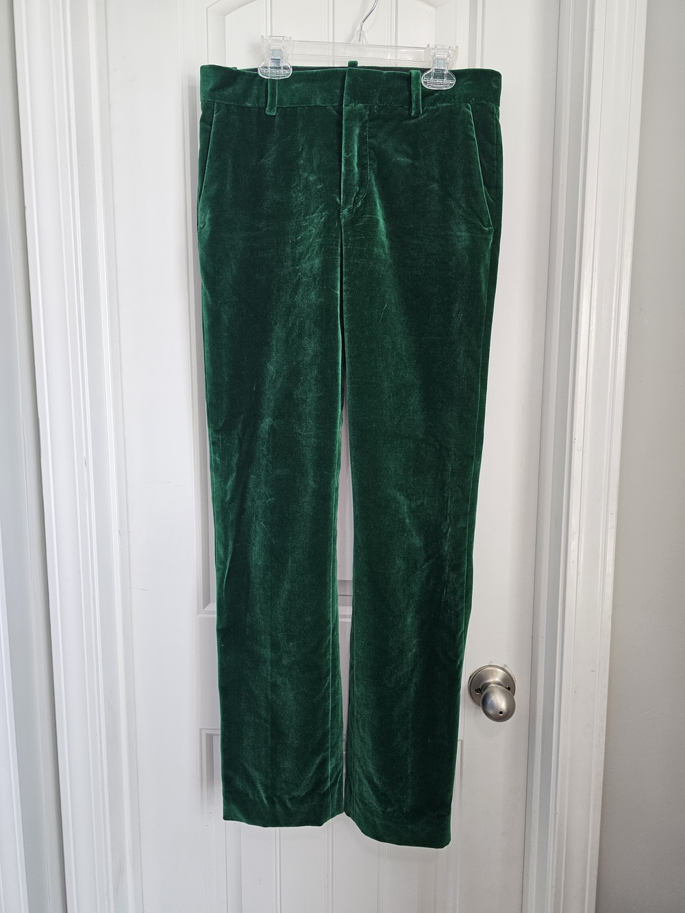 Zara Deep Green Velvet Trousers